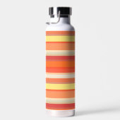 可愛いオレンジ色の赤ストライプ色 ウォーターボトル (右面)