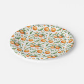 可愛いオレンジ ペーパープレート (アングル)