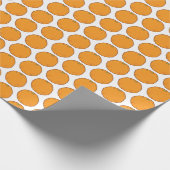 可愛いオレンジ ラッピングペーパー (角)