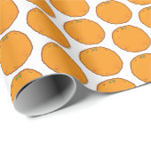 可愛いオレンジ ラッピングペーパー (ロールコーナー)