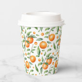 可愛いオレンジ 紙コップ (裏面)