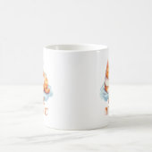 可愛いオレン最高のジ猫を試す コーヒーマグカップ (中央)