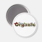 可愛いオーガニック磁石。環境を考える! マグネット (正面/裏面)