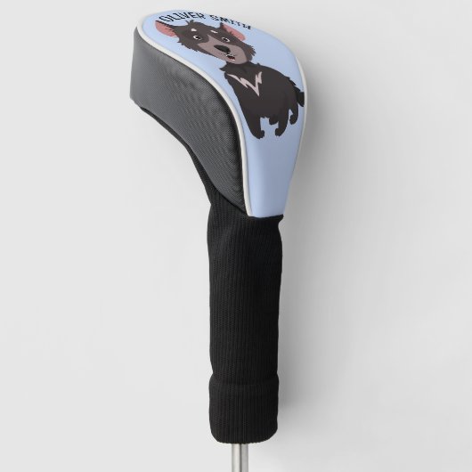 可愛いオーストラリアのタスマニア風悪魔 ゴルフヘッドカバー (アングル)