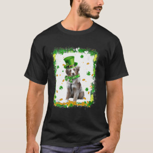 可愛いオーストラリアの羊飼い犬St patricks dayアイルランド Tシャツ