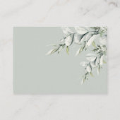 可愛いオーストラリア動物ユーカリおむつラッフル エンクロージャーカード (裏面)