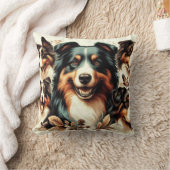 可愛いオーストラリア絵を描羊飼い クッション (ブランケット)