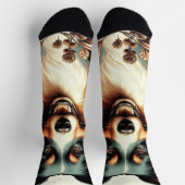 可愛いオーストラリア絵を描羊飼い ソックス (上部)