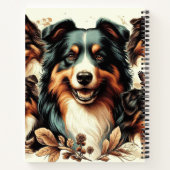 可愛いオーストラリア絵を描羊飼い ノートブック (裏面)