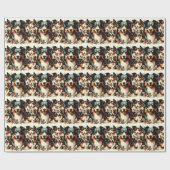 可愛いオーストラリア絵を描羊飼い ラッピングペーパー (フラット)