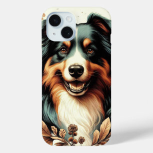 可愛いオーストラリア絵を描羊飼い iPhone 15ケース