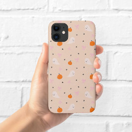 可愛いオータムハロウィンゴースト柄スマホケース iPhone 11 ケース
