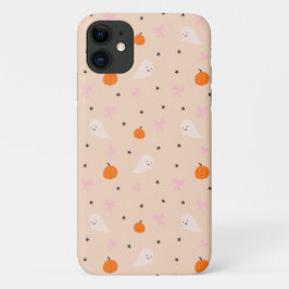可愛いオータムハロウィンゴースト柄スマホケース iPhone 11 ケース