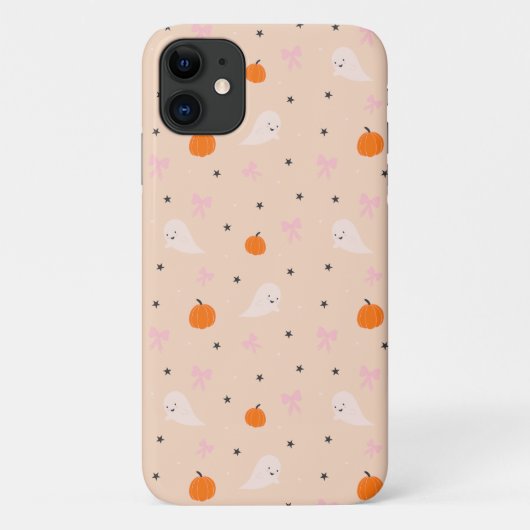 可愛いオータムハロウィンゴースト柄スマホケース Case-Mate iPhoneケース (裏面)