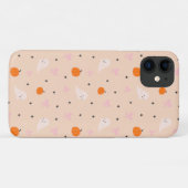 可愛いオータムハロウィンゴースト柄スマホケース Case-Mate iPhoneケース (裏面(横))