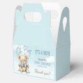 可愛いオーボーイ男の子ベビーサンキューベイビーシャワー フェイバーボックス (オープン)