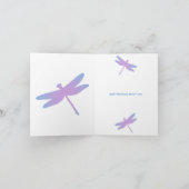 可愛いカエルシンプルの考える覗き込み カード (内部)