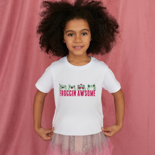 可愛いカエルマンガ漫画カエルの子供 Tシャツ