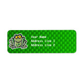 可愛いカエル ラベル (正面)