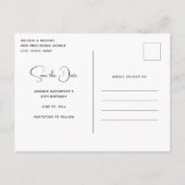 可愛いカゴいっぱいのイチゴ賞味期限を保存 インビテーションポストカード (裏面)