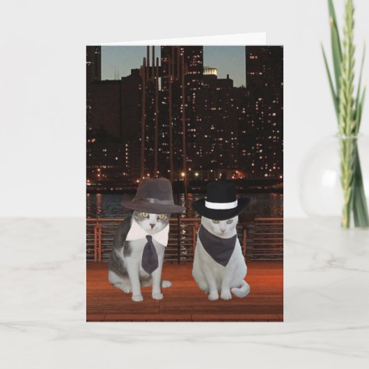 可愛いカスタマイズ可能なアニバーサリーカード カード (正面)