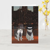 可愛いカスタマイズ可能なアニバーサリーカード カード (黄色い花)