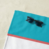 可愛いカスタマイズ可能なタコアイスクリーム ビーチタオル (インサイチュ)