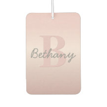 可愛いカスタマイズ可能なピンクのモノグラム&あなたの名前スクリプト