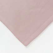 可愛いカスタマイズ可能なピンクのモノグラム&あなたの名前スクリプト フリースブランケット (角)