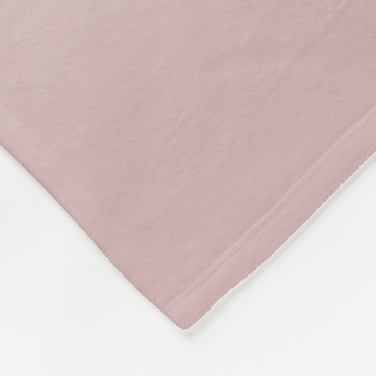 可愛いカスタマイズ可能なピンクのモノグラム&あなたの名前スクリプト フリースブランケット (角)