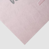 可愛いカスタマイズ可能なピンクのモノグラム&あなたの名前スクリプト 薄葉紙 (詳細)