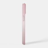 可愛いカスタマイズ可能なピンクのモノグラム&あなたの名前スクリプト iPhone 15ケース (右側面)