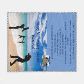 可愛いカスタマイズ可能な中投げフリースブランケット フリースブランケット (正面(横))