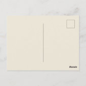 可愛いカスタマイズ可能な動物愛好家秋 ポストカード (裏面)