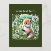 可愛いカスタマイズ可能な動物愛好家 ポストカード (正面)