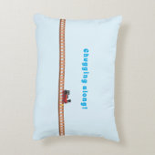 可愛いカスタマイズ可能な男の赤ちゃん アクセントクッション (裏面(縦))