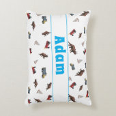 可愛いカスタマイズ可能な男の赤ちゃん アクセントクッション (正面(垂直))