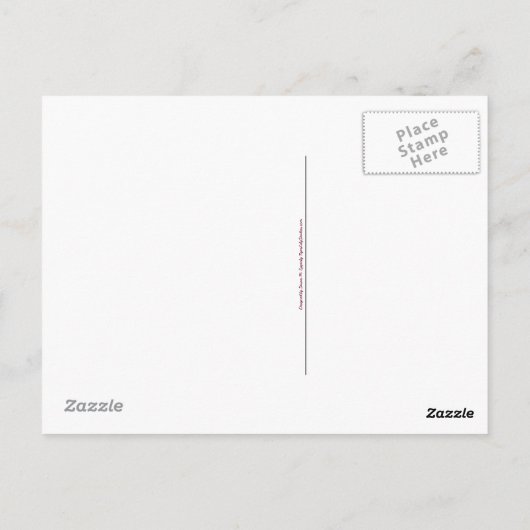 可愛いカスタマイズ可能な白うさぎ「ヘア」ヘアサロン ポストカード (裏面)