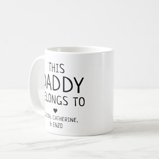 可愛いカスタムこのパパは父の日のものだ コーヒーマグカップ (正面左)