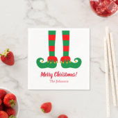 可愛いカスタムパーティー足付き小妖精や小人ナプキン スタンダードカクテルナプキン (インサイチュ)