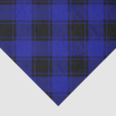 可愛いカスタムフォトフレームペットブルー&ブラックプレイド 薄葉紙 (詳細)