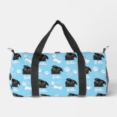 可愛いカスタムラブポープリントドッグラバーペットフォト ダッフルバッグ (正面)