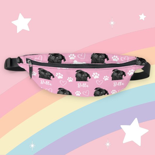 可愛いカスタムラブポープリントドッグラバーペットフォト ファニーパック