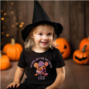 可愛いカスタム不気味のトリックまたはハロウィーンキャンディ トドラーTシャツ