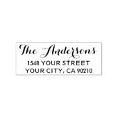 可愛いカスタム住所スタンプ書道フォント ラバースタンプ (押印)