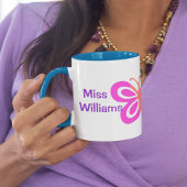 可愛いカスタム先生最高のバタフライ引用文ギフト マグカップ