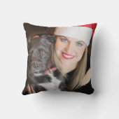 可愛いカスタム写真両面 クッション (裏面)