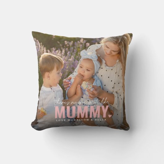 可愛いカスタム写真記念MUMMYギフト クッション (正面)