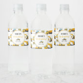 可愛いカスタム建築トラックをテーマにしたドリンク ペットボトルラベル (ボトル)