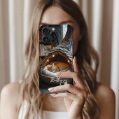 可愛いカスタム猫の写真&ハートポー付き名前 Case-Mate iPhoneケース